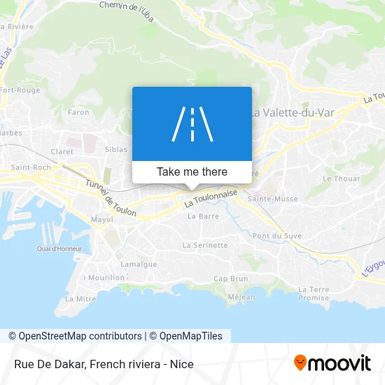 Mapa Rue De Dakar