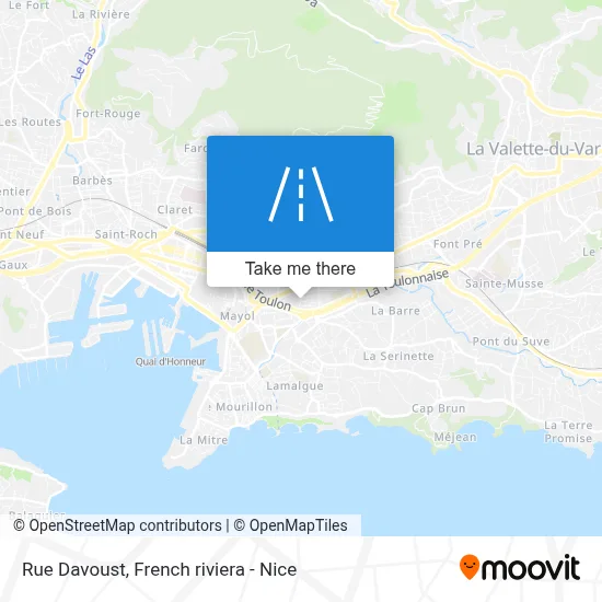 Rue Davoust map