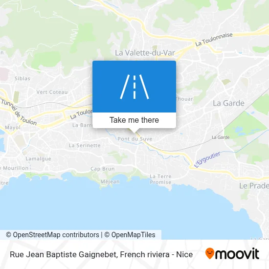 Rue Jean Baptiste Gaignebet map