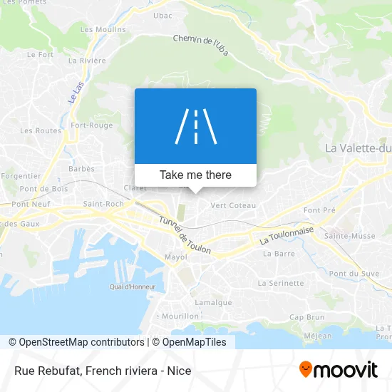 Mapa Rue Rebufat