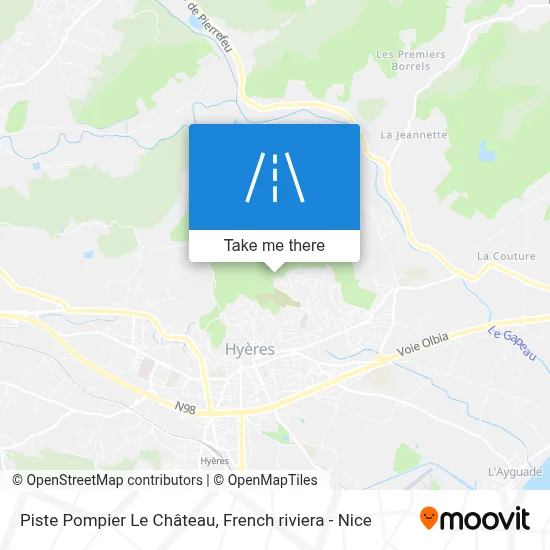 Piste Pompier Le Château map