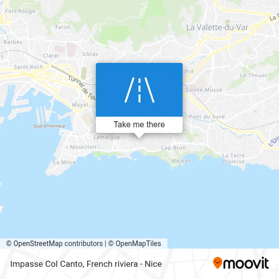 Impasse Col Canto map