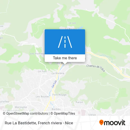 Rue La Bastidette map