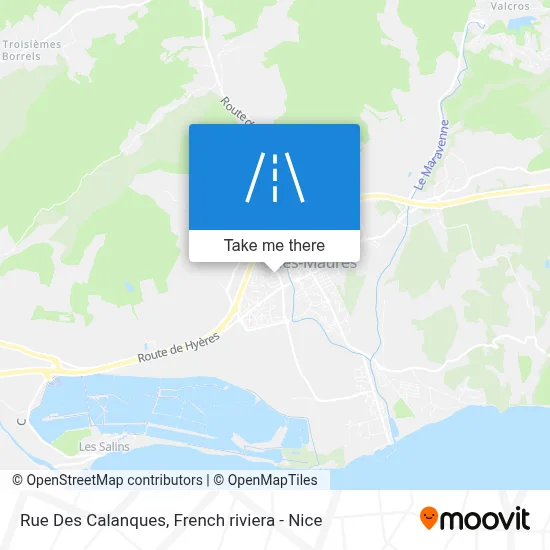 Rue Des Calanques map