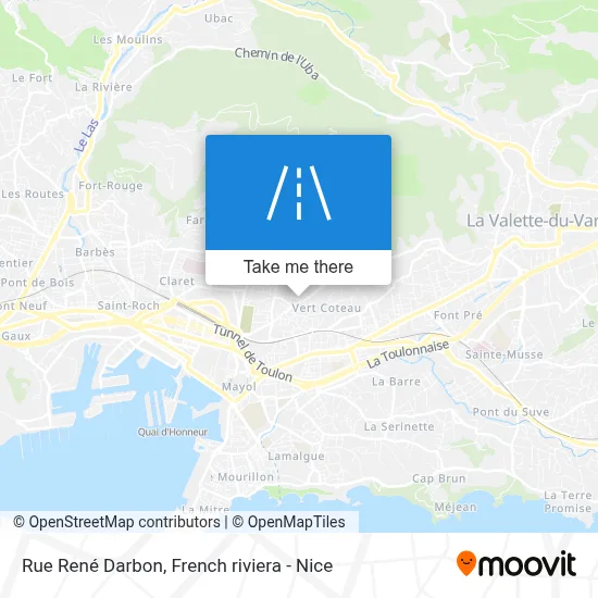 Rue René Darbon map