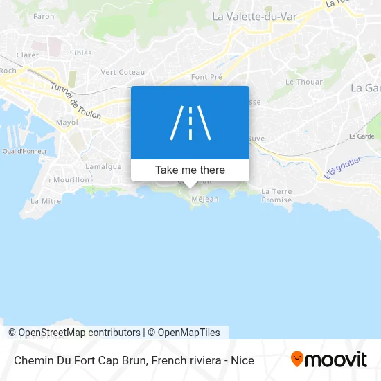 Chemin Du Fort Cap Brun map