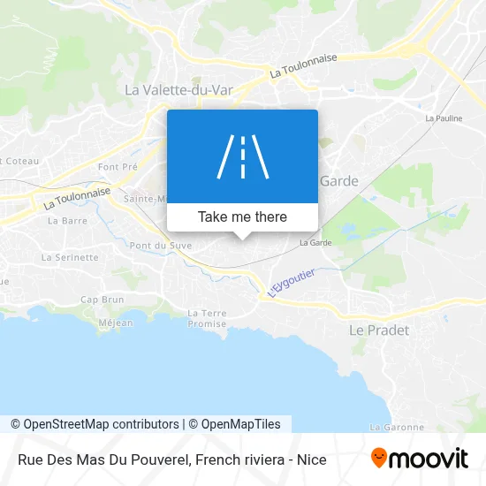 Rue Des Mas Du Pouverel map