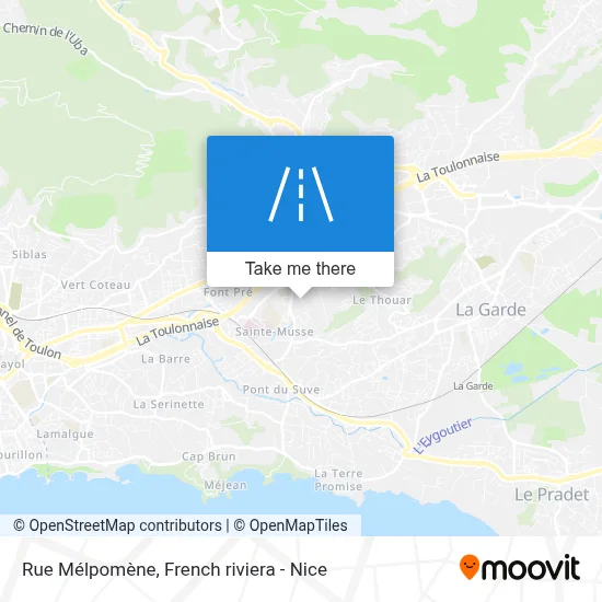 Rue Mélpomène map