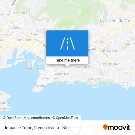 Impasse Turco map