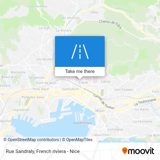 Mapa Rue Sandraly