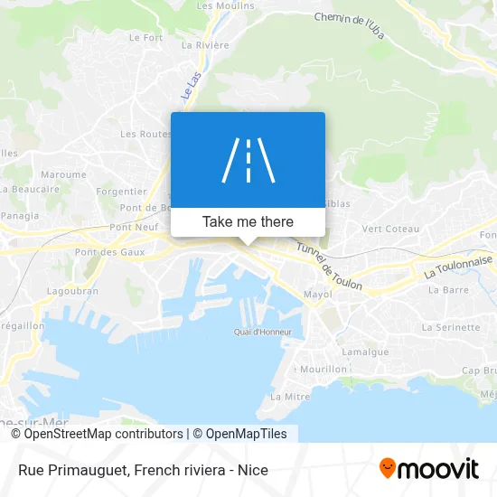 Rue Primauguet map