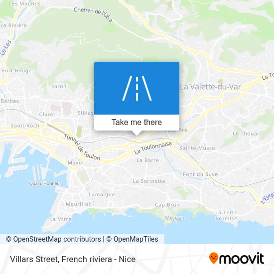 Rue Villars map