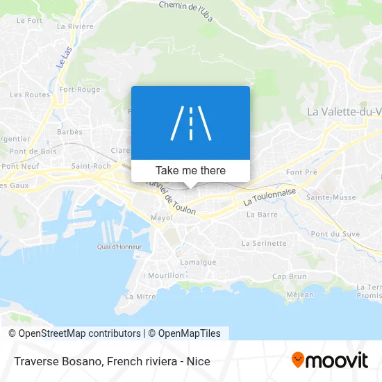 Traverse Bosano map