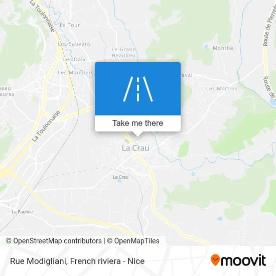 Rue Modigliani map
