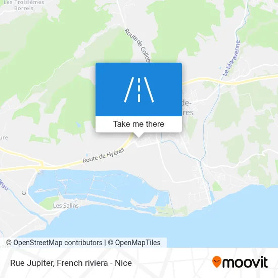 Mapa Rue Jupiter
