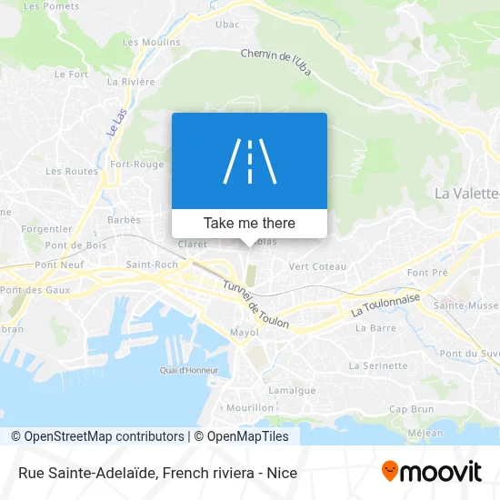 Rue Sainte-Adelaïde map