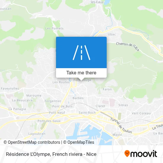 Résidence L'Olympe map