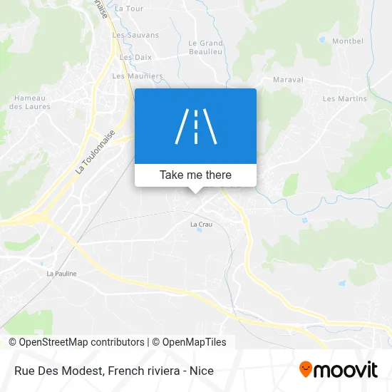 Mapa Rue Des Modest