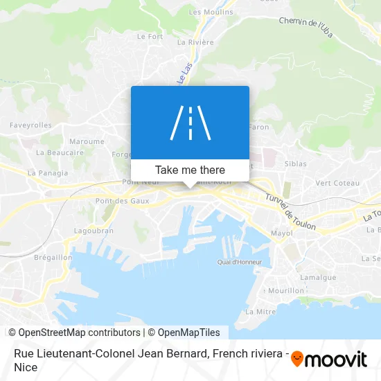 Rue Lieutenant-Colonel Jean Bernard map