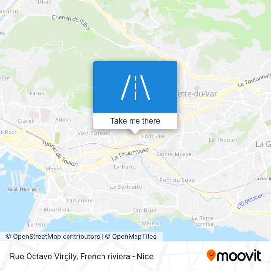 Mapa Rue Octave Virgily