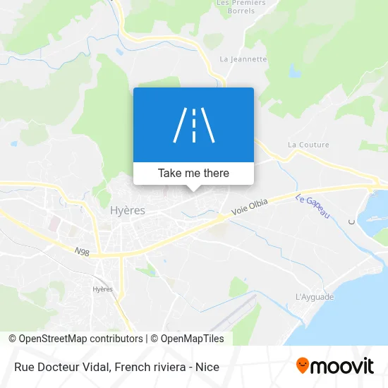 Rue Docteur Vidal map