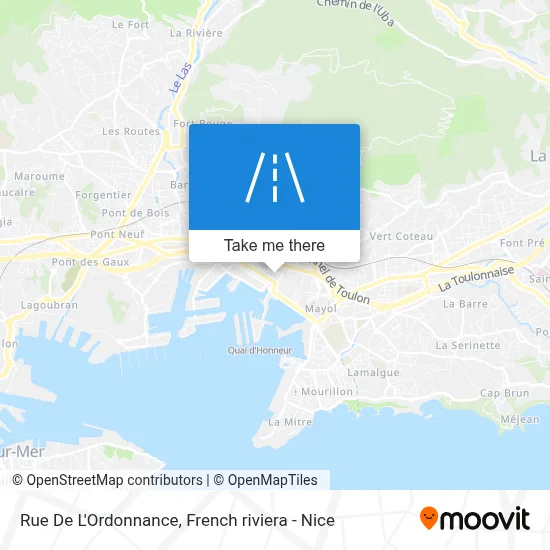 Mapa Rue De L'Ordonnance