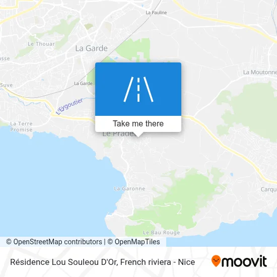 Résidence Lou Souleou D'Or map