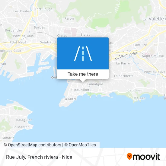 Rue July map