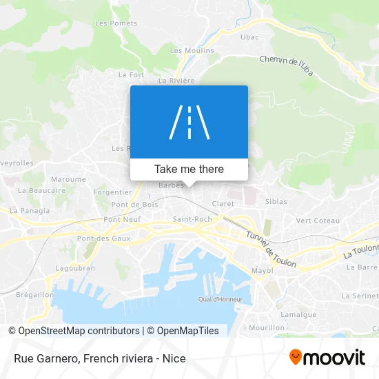 Mapa Rue Garnero