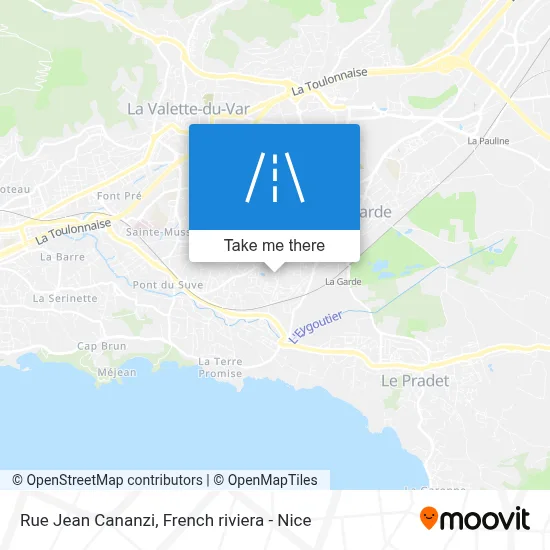 Mapa Rue Jean Cananzi