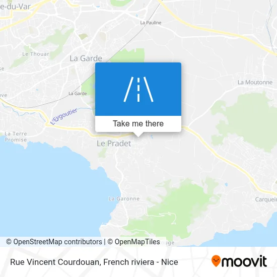 Mapa Rue Vincent Courdouan