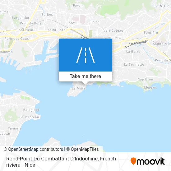 Rond-Point Du Combattant D'Indochine map