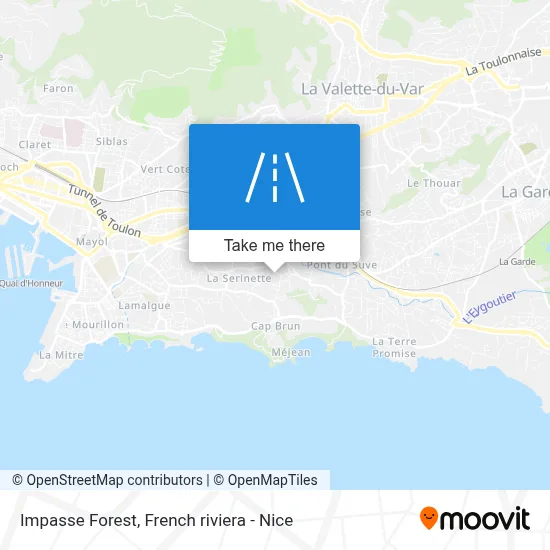Impasse Forest map