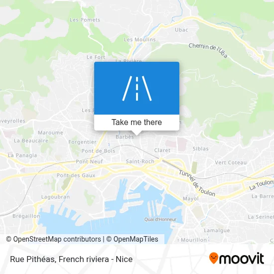 Mapa Rue Pithéas