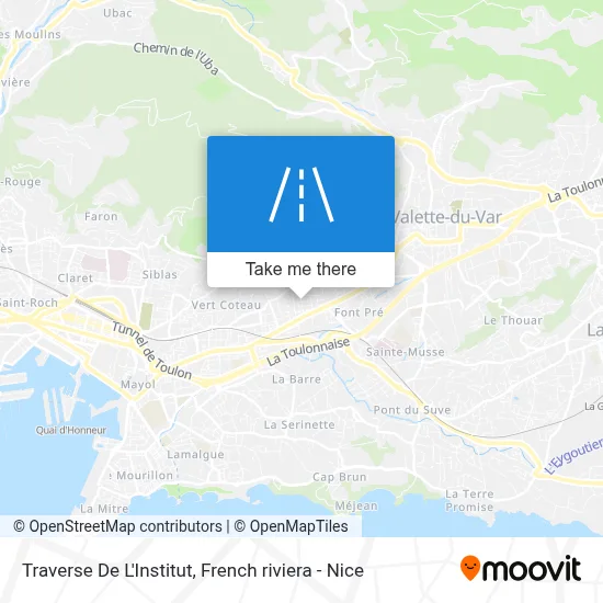 Traverse De L'Institut map
