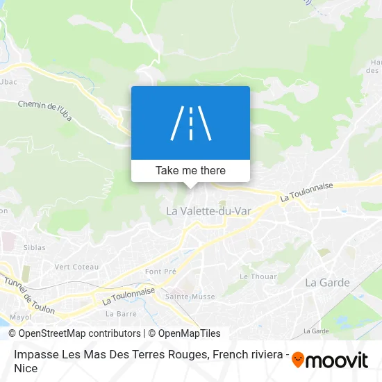Mapa Impasse Les Mas Des Terres Rouges