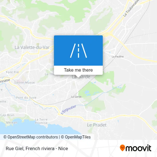 Mapa Rue Giel
