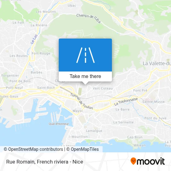 Rue Romain map