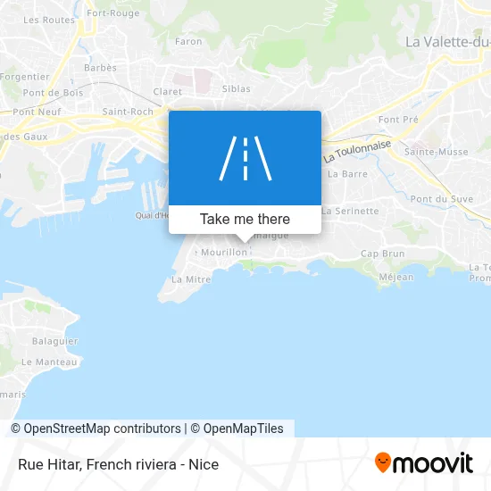Mapa Rue Hitar