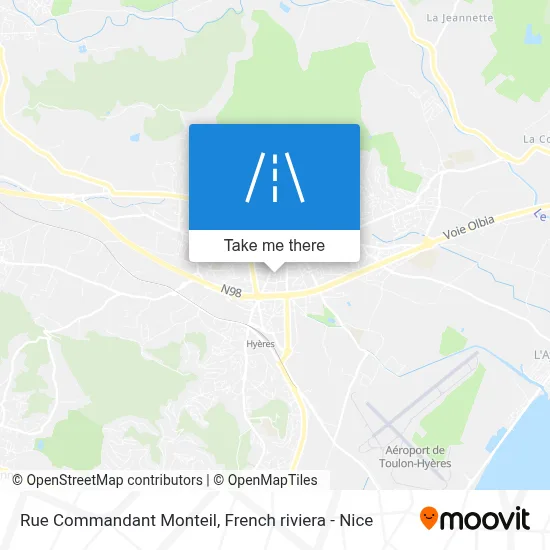 Mapa Rue Commandant Monteil