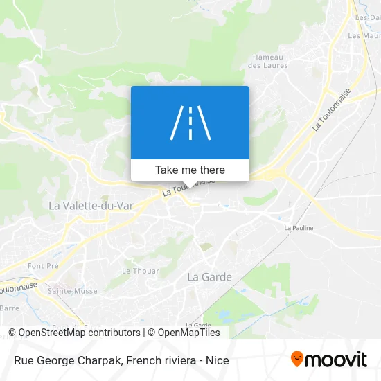 Mapa Rue George Charpak