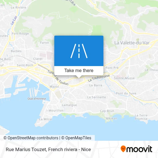 Rue Marius Touzet map