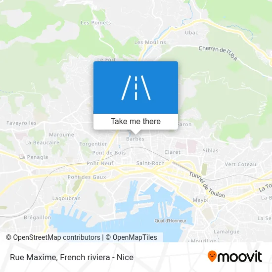 Mapa Rue Maxime