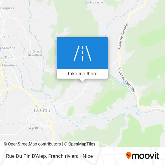 Mapa Rue Du Pin D'Alep
