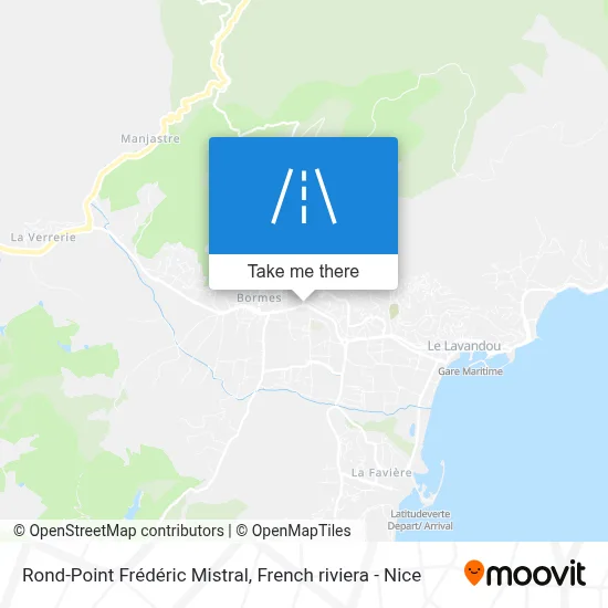 Rond-Point Frédéric Mistral map