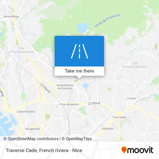 Traverse Cade map
