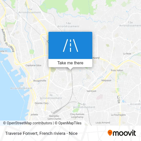 Traverse Fonvert map