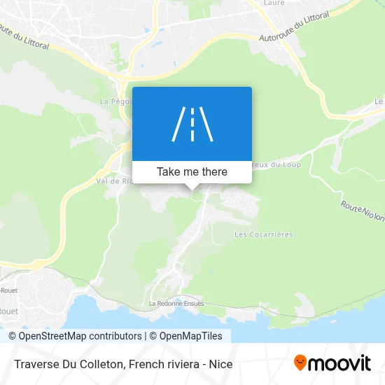 Mapa Traverse Du Colleton
