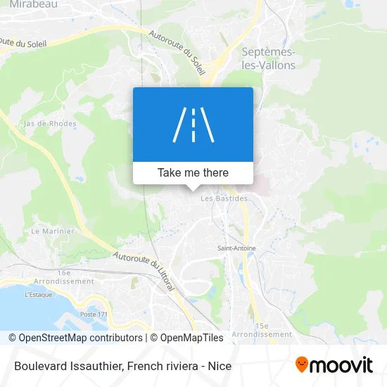 Boulevard Issauthier map