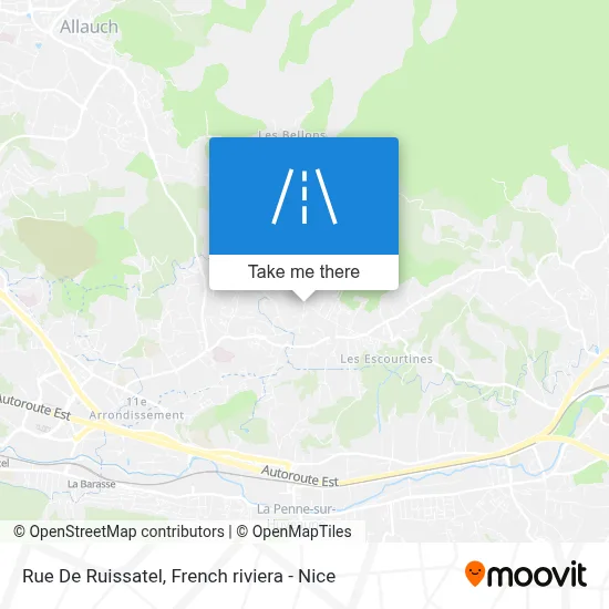 Mapa Rue De Ruissatel